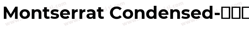 Montserrat Condensed字体转换